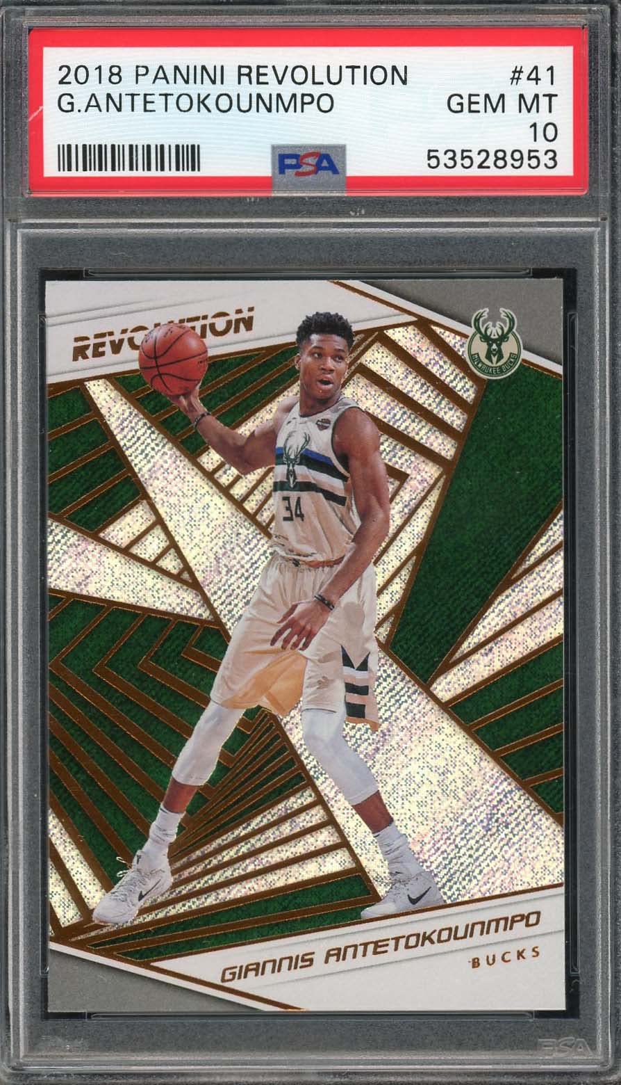 Amazon.com: Giannis Antetokounmpo 2018#41 PSA 10 Gem Mint (Cert